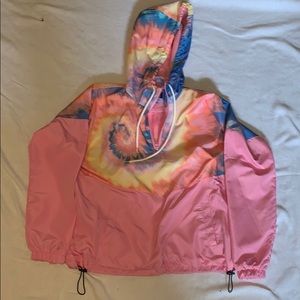 Tie-dye windbreaker